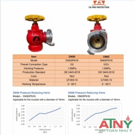 Van góc giảm áp d50 d65 giá rẻ có kiểm định tem pccc