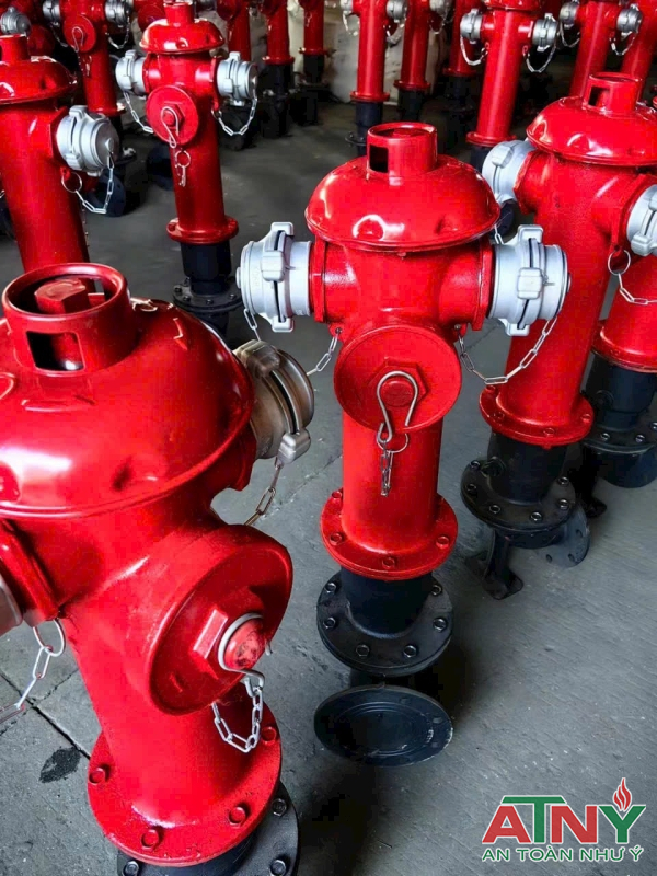 Trụ chữa cháy Trung Quốc 3 họng 3 cửa DN100 giá rẻ có kiểm định PCCC