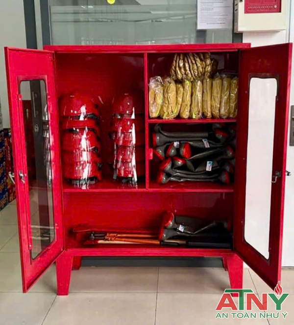 Tủ đựng đồ bộ quần áo nón dụng cụ thiết bị pccc