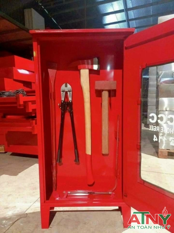 Tủ đựng dụng cụ phòng cháy chữa cháy(PCCC) búa rìu xà beng kìm kéo cộng lực