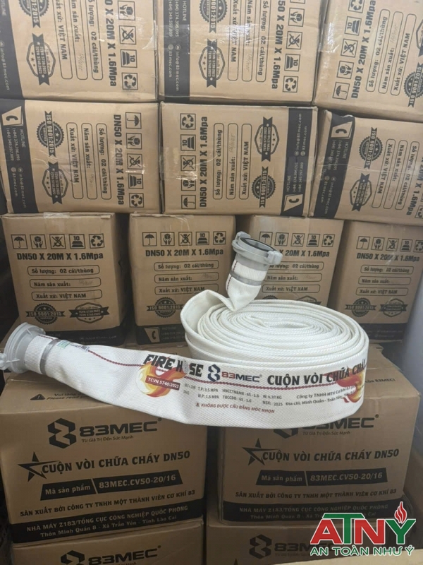 Vòi chữa cháy bộ quốc phòng dn65 dn50 kiểm định tem 2025